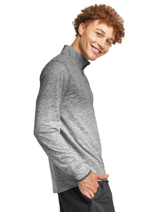 Champion moški c9 dvignjena 1/4 plast z zadrgo 2B84782 srebrna obloga heather