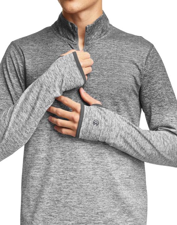 Champion moški c9 dvignjena 1/4 plast z zadrgo 2B84782 srebrna obloga heather