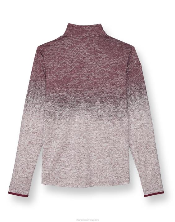 Champion moški c9 dvignjena 1/4 plast z zadrgo 2B84783 temno jagodičasto vijolično resje