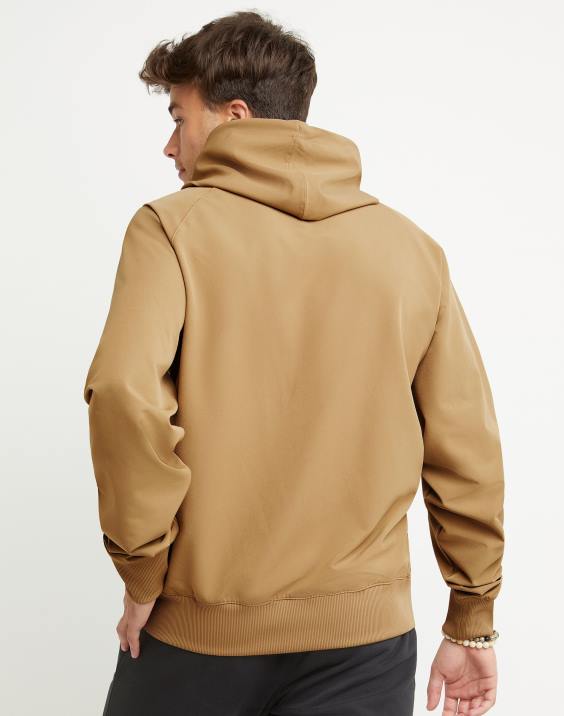 Champion moški clab defender serija stormshell pulover s kapuco scenarij visoke gostote 2B84155 polnozrnati kaki