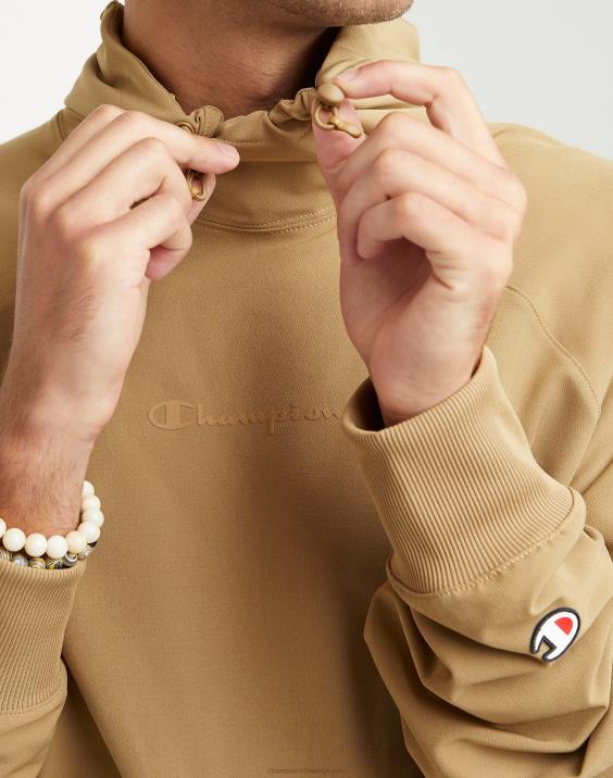 Champion moški clab defender serija stormshell pulover s kapuco scenarij visoke gostote 2B84155 polnozrnati kaki