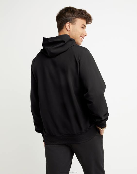 Champion moški clab defender serija stormshell pulover s kapuco scenarij visoke gostote 2B84157 Črna