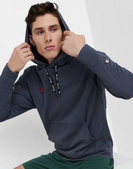 Champion moški igra dan grafični pulover s kapuco klasičen logotip 2B8481 prikrita