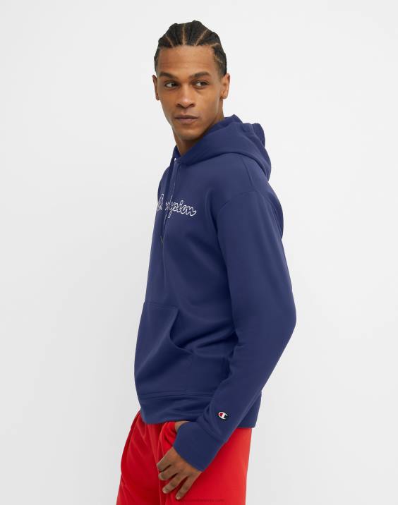 Champion moški igra dan grafični pulover s kapuco klasičen logotip 2B8482 atletska mornarica