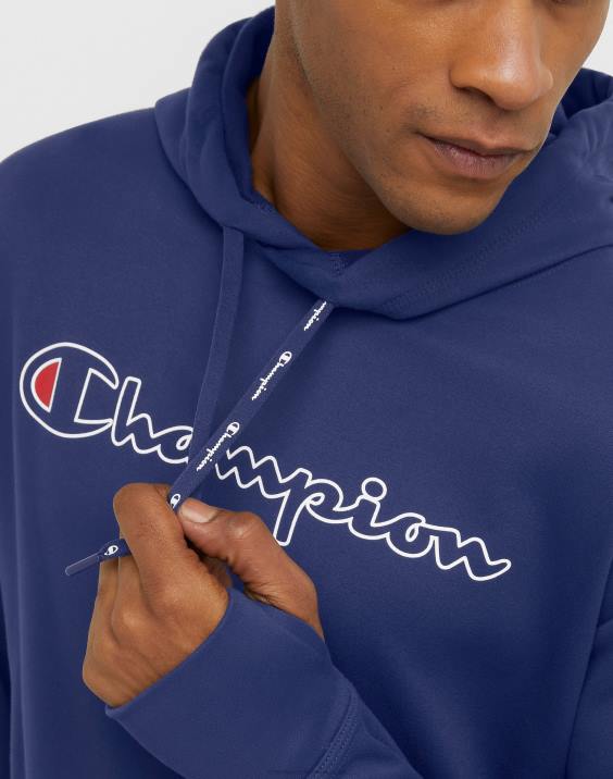 Champion moški igra dan grafični pulover s kapuco klasičen logotip 2B8482 atletska mornarica