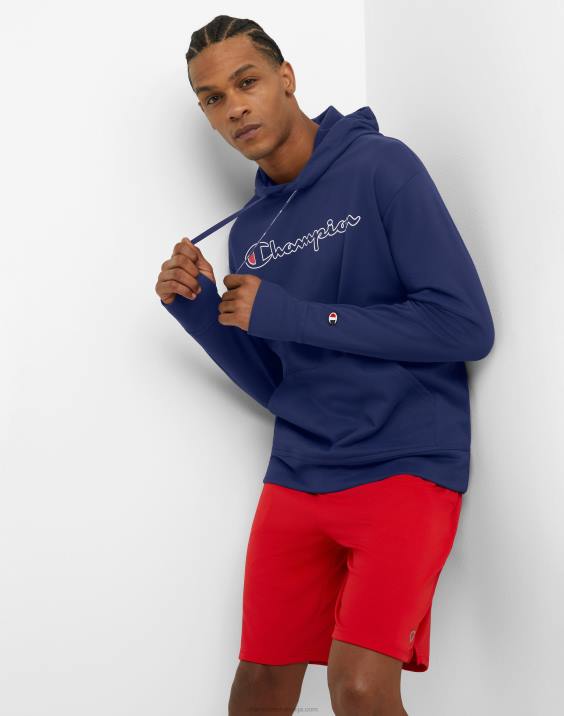 Champion moški igra dan grafični pulover s kapuco klasičen logotip 2B8482 atletska mornarica