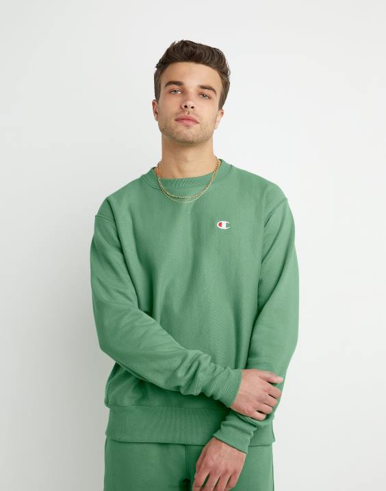 Champion moški obliž z logotipom crew c v vzvratnem tkanju 2B8424 domača praprot zelena