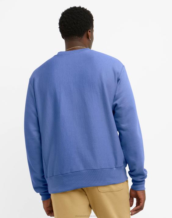 Champion moški obliž z logotipom crew c v vzvratnem tkanju 2B8427 globoko forte modra