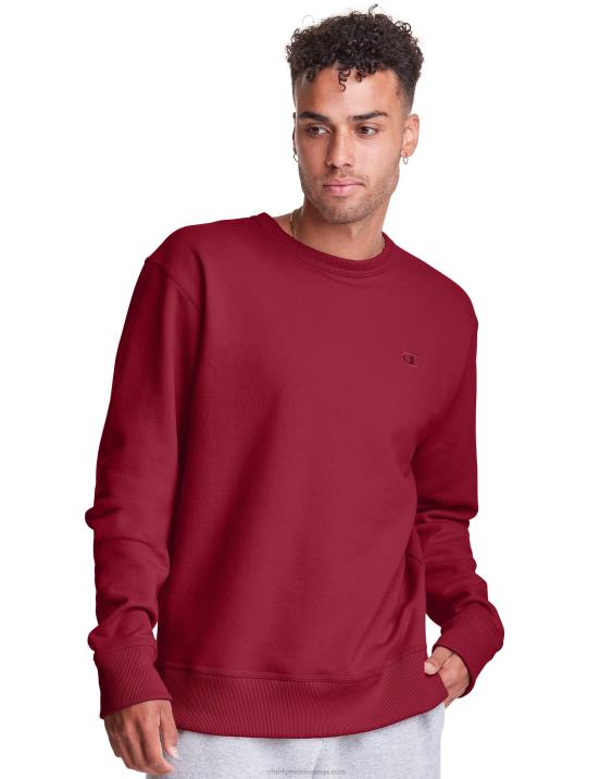 Champion moški powerblend flis crew c logotip 2B8450 brusnični tart