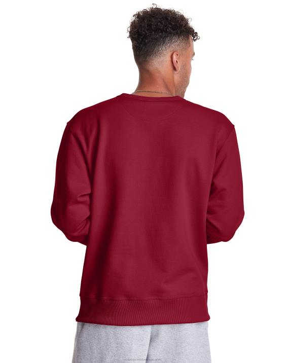 Champion moški powerblend flis crew c logotip 2B8450 brusnični tart