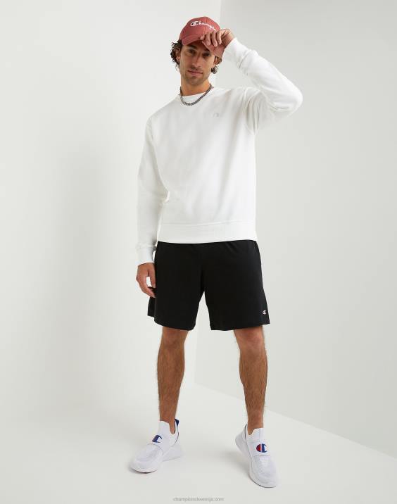 Champion moški powerblend flis crew c logotip 2B8453 bela