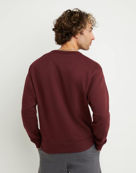 Champion moški powerblend flis crew c logotip 2B8456 kostanjeva