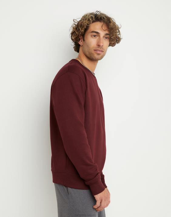 Champion moški powerblend flis crew c logotip 2B8456 kostanjeva