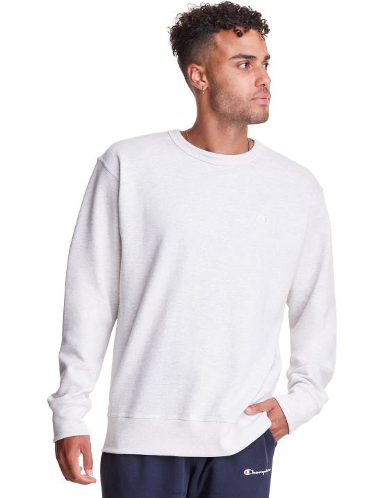 Champion moški powerblend flis crew c logotip 2B8457 ovsena kaša heather