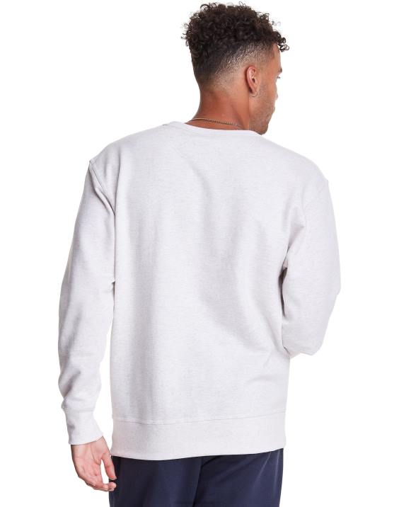 Champion moški powerblend flis crew c logotip 2B8457 ovsena kaša heather