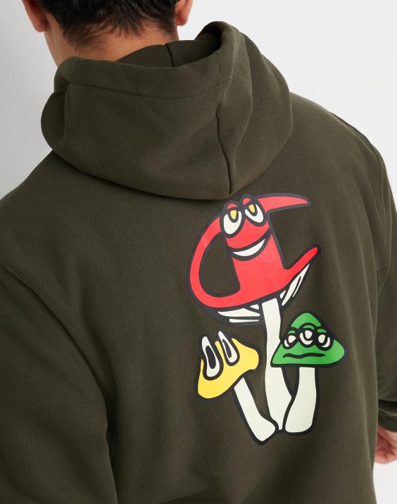 Champion moški pulover s kapuco z vzvratnim tkanjem mir bratec 2B84130 vojska