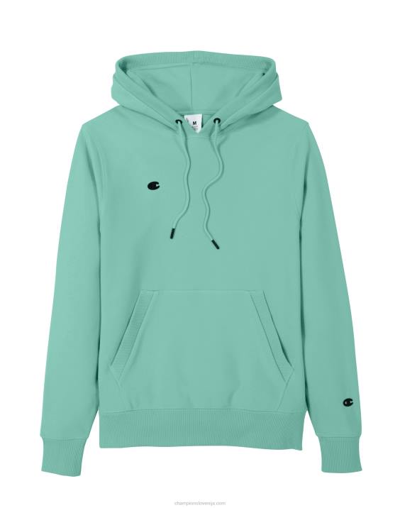 Champion moški vrhunski pulover s kapuco na desni strani prsnega koša c logotipom 2B8433 čista meta