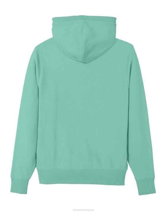 Champion moški vrhunski pulover s kapuco na desni strani prsnega koša c logotipom 2B8433 čista meta