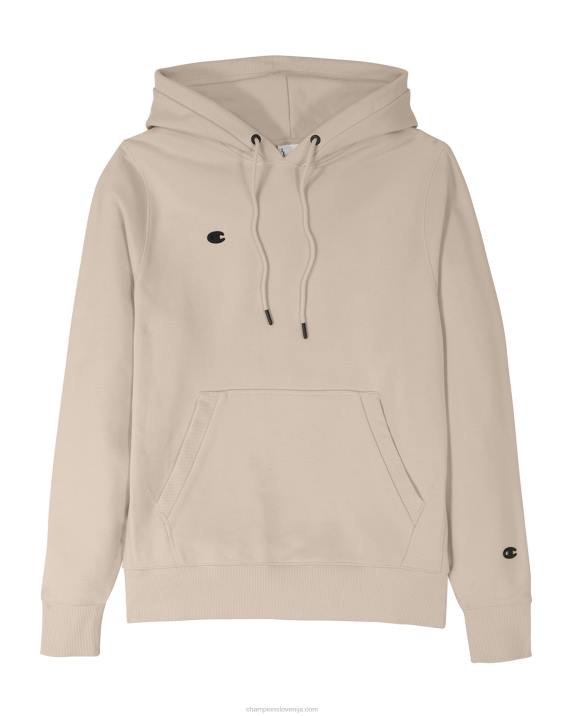 Champion moški vrhunski pulover s kapuco na desni strani prsnega koša c logotipom 2B8434 sveža porjavelost