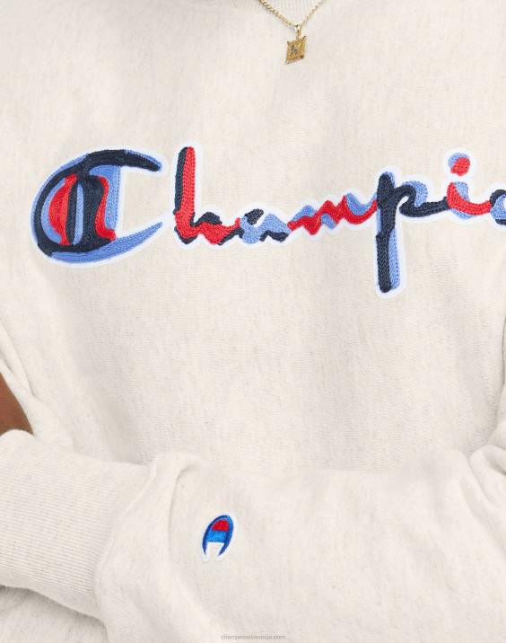 Champion moški vzvratno tkanje posadke šivan scenarij 2B84104 ovsena kaša heather