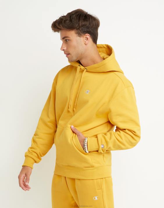 moški Original Champion super flis konusna kapuca z vezenim logotipom c 2B84115 kraljevo zlato