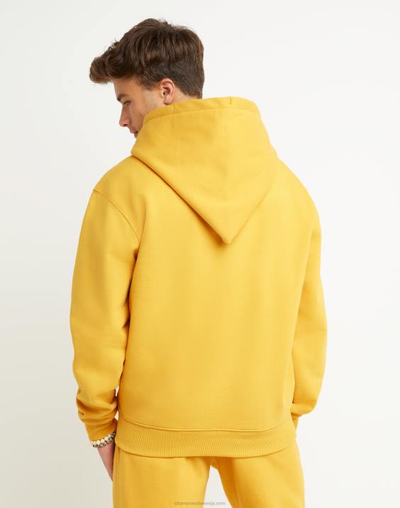 moški Original Champion super flis konusna kapuca z vezenim logotipom c 2B84115 kraljevo zlato