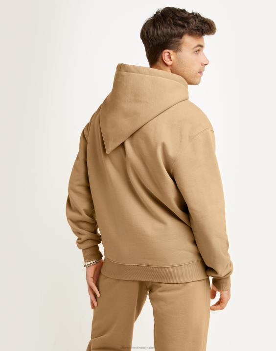 moški Original Champion super flis konusna kapuca z vezenim logotipom c 2B84116 polnozrnati kaki