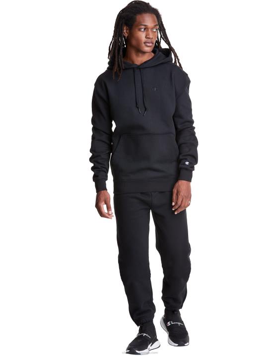 moški Original Champion super flis konusna kapuca z vezenim logotipom c 2B84117 Črna