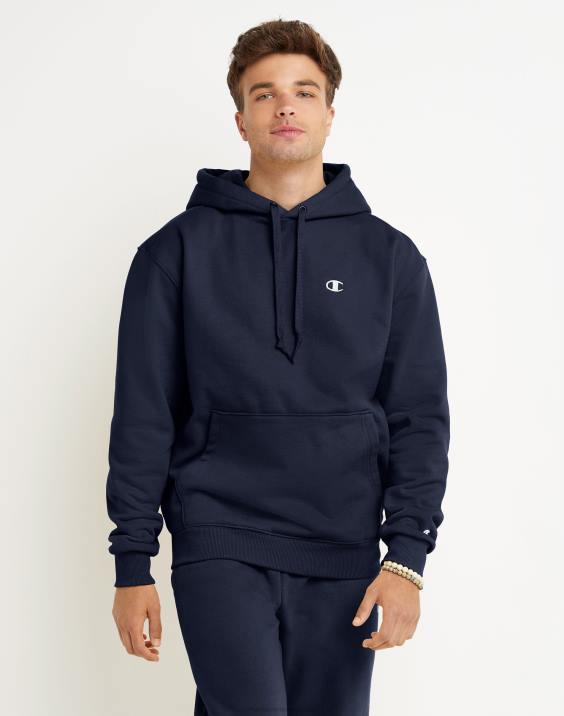 moški Original Champion super flis konusna kapuca z vezenim logotipom c 2B84120 atletska mornarica