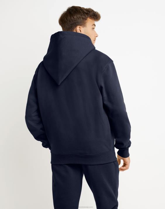 moški Original Champion super flis konusna kapuca z vezenim logotipom c 2B84120 atletska mornarica