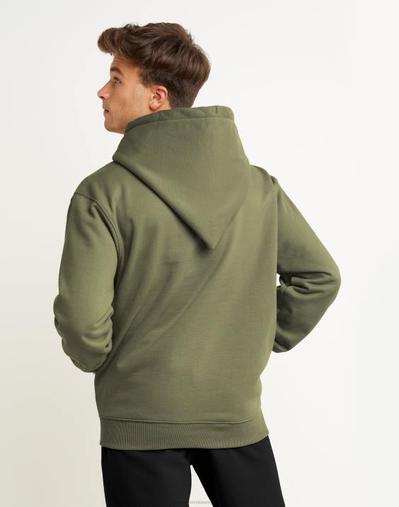 moški Original Champion super flis konusna kapuca z vezenim logotipom c 2B84121 tovorna oljka