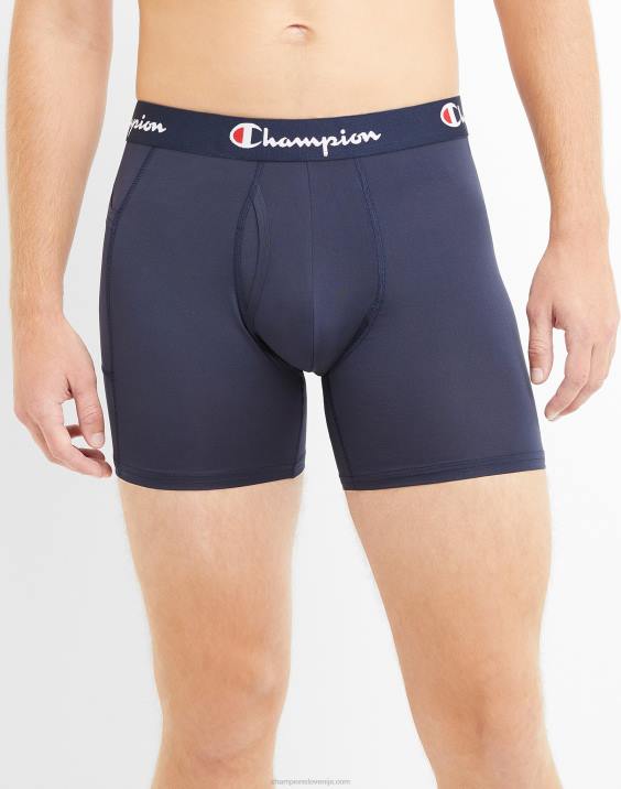 Champion moški lahke, raztegljive boksarice z žepnim paketom, ki odvaja vlago, proti neprijetnim vonjavam, 3 paketi 2B84660 sortirano