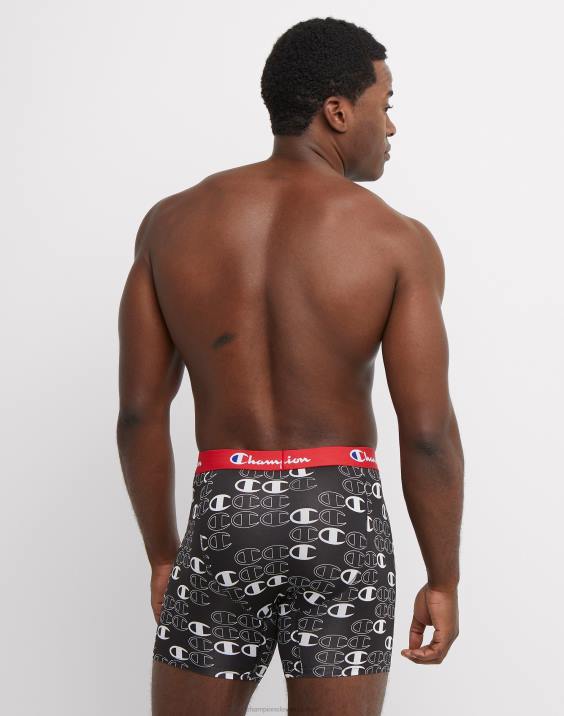 Champion moški paket boksaric lahke, raztegljive, odvajajo vlago paket 3 črnih sort 2B84673