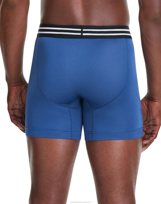 Champion moški paket zmogljivih boksaric poliester spandex, ki odvaja vlago, 3 paketi črnih 2B84677