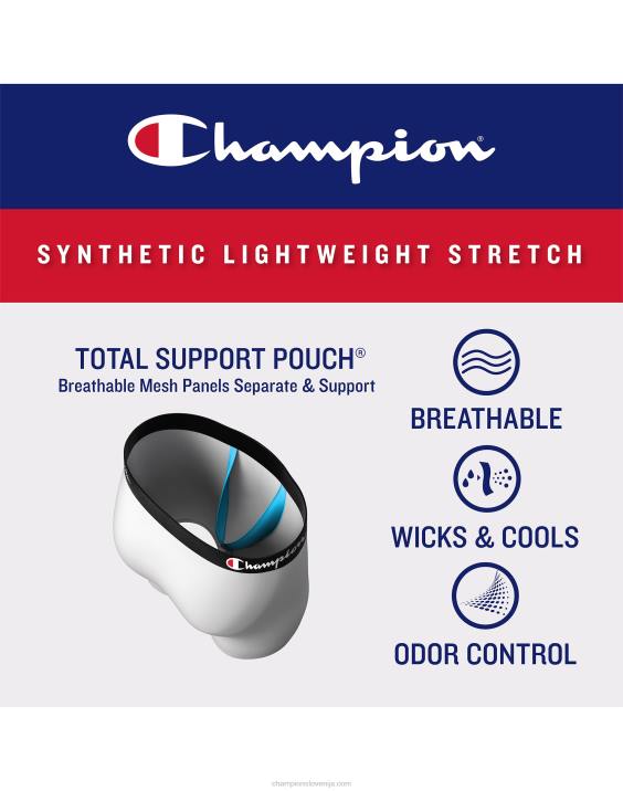 Champion moški torbica s popolno podporo Paket boksaric, ki odvaja vlago, proti drgnjenju, lahka mrežasta torbica, 3 paketi 2B84684 modri kamuflažni potisk/mornarsko modra/kraljevska/črna