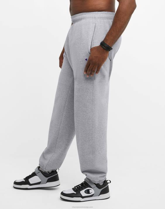 Champion moški velike in visoke powerblend sproščene hlače 31\"-36\" 2B84750 oksford siva