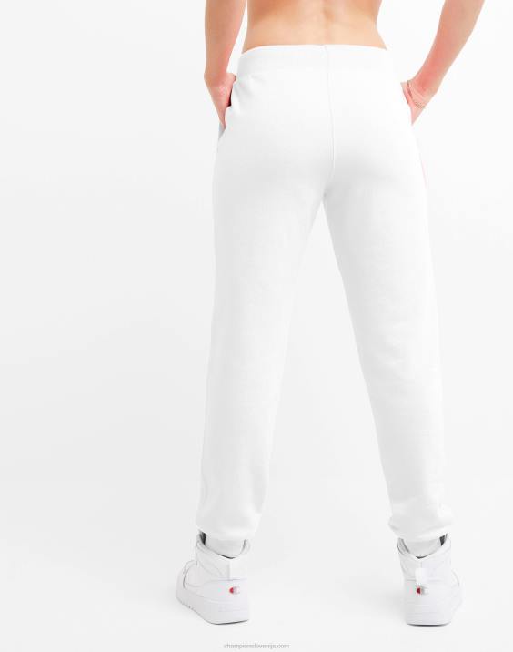 Champion ženske powerblend joggers zrcaljena puff script 29\" 2B841079 bela