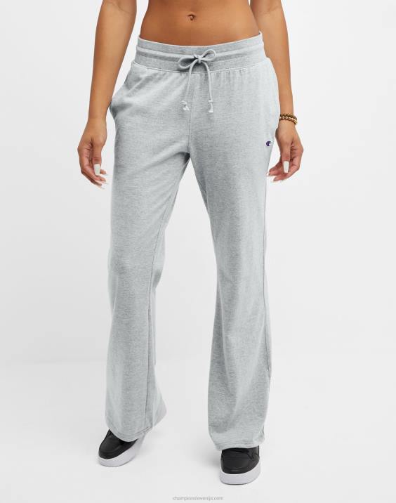 Champion ženske t-shirt široke hlače c logo 2B841080 oksford siva