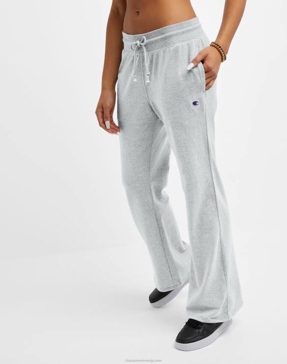 Champion ženske t-shirt široke hlače c logo 2B841080 oksford siva