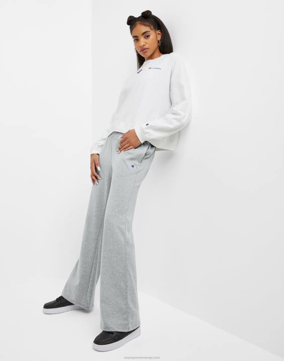 Champion ženske t-shirt široke hlače c logo 2B841080 oksford siva