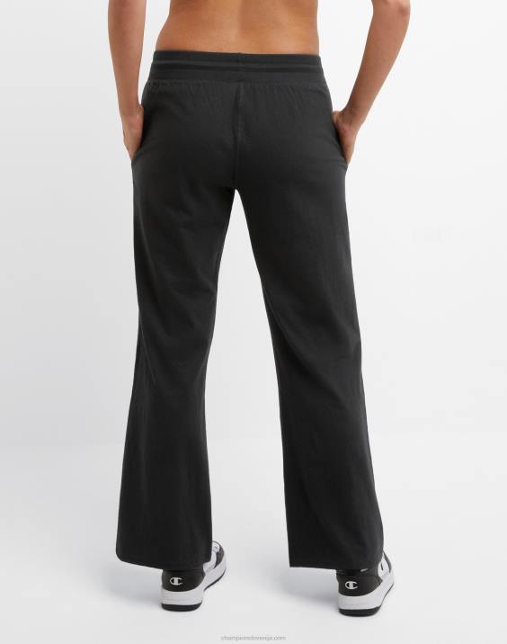 Champion ženske t-shirt široke hlače c logo 2B841081 Črna