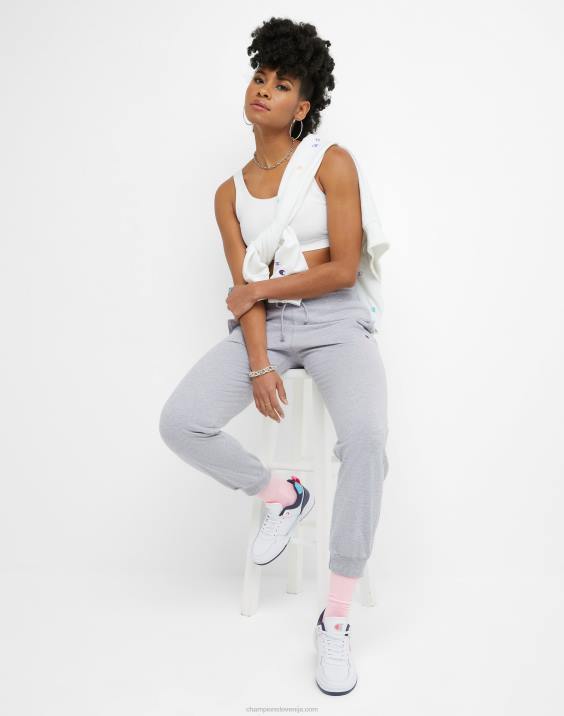 Champion ženske tekaški dres c logotipom 2B841082 oksford siva