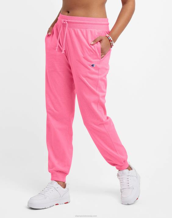 Champion ženske tekaški dres c logotipom 2B841083 veselo rožnato resje