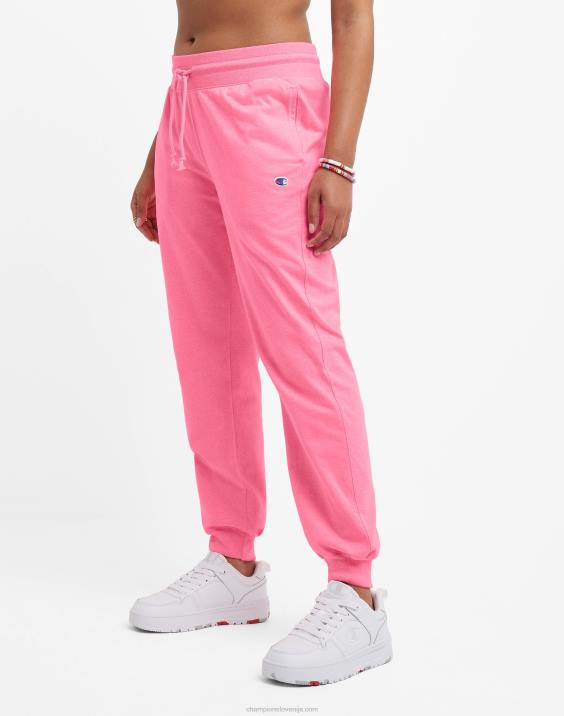 Champion ženske tekaški dres c logotipom 2B841083 veselo rožnato resje