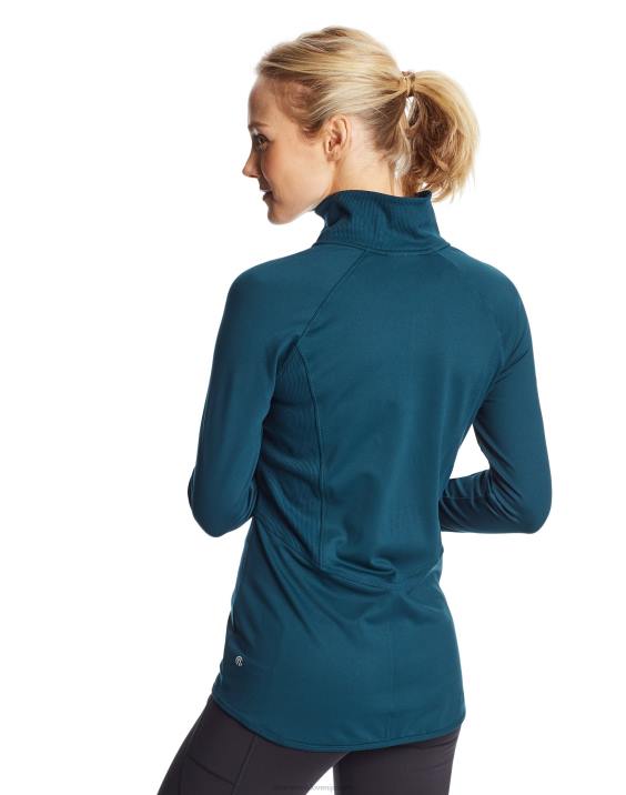 Champion ženske c9 kardio jakna s polno zadrgo 2B841661 jetson modra