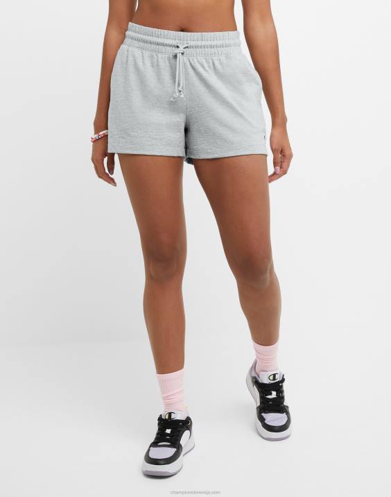 Champion ženske kratke hlače c logotipom 3\" 2B841487 oksford siva