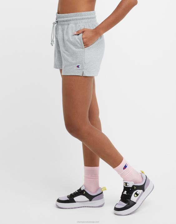 Champion ženske kratke hlače c logotipom 3\" 2B841487 oksford siva