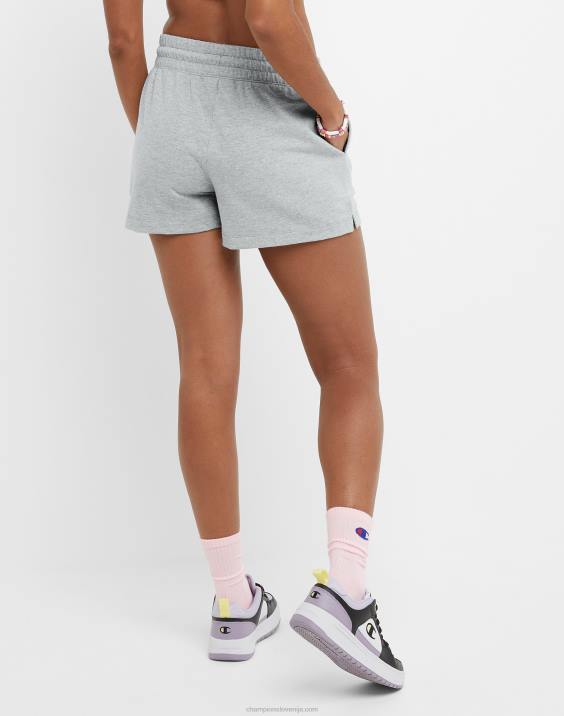 Champion ženske kratke hlače c logotipom 3\" 2B841487 oksford siva