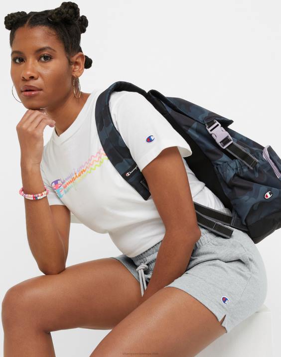 Champion ženske kratke hlače c logotipom 3\" 2B841487 oksford siva