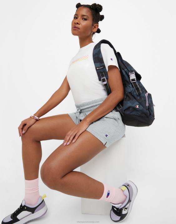 Champion ženske kratke hlače c logotipom 3\" 2B841487 oksford siva